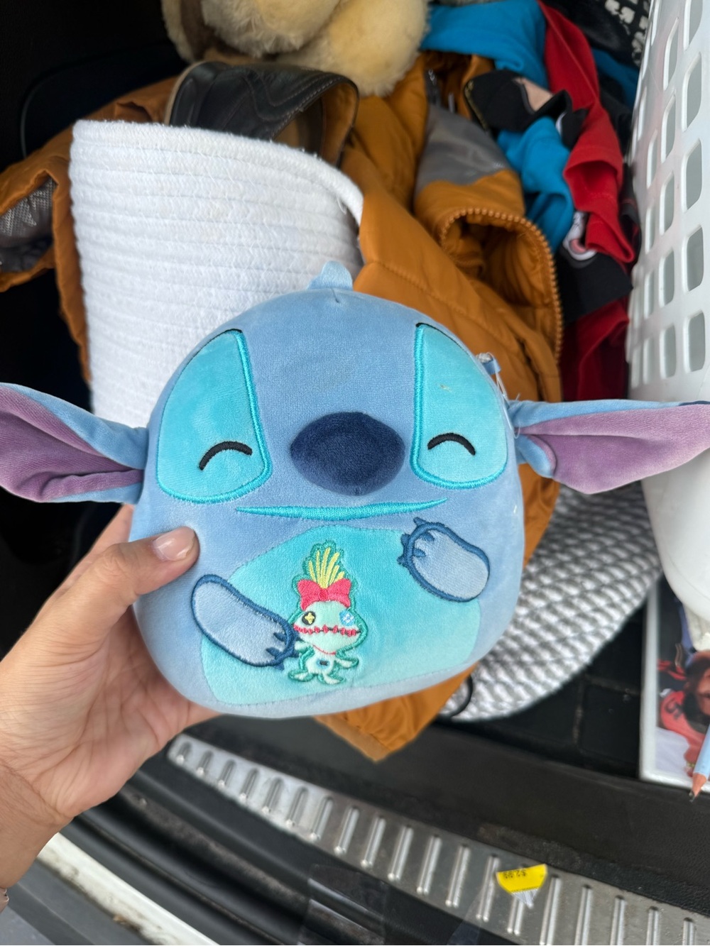 Disney Blue & Teal Stitch Plush with Purple Ears